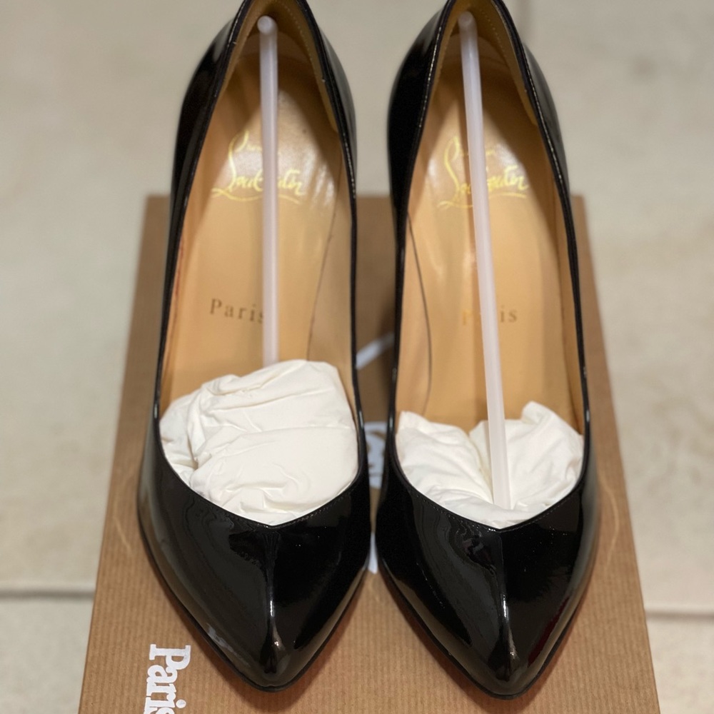 Christian Louboutin Breche 100 Patent - Black